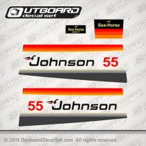 1978 Johnson 55 hp decal set 0388768 0388767