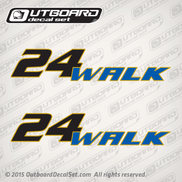 Pro Line 24 Walk Custom decal set Blue