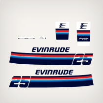 1978 Evinrude 25 hp decal set 0281131-0281132