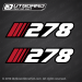 1989-1991 Stratos 278 decal set