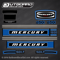 1975 Mercury 1500 - 150 hp decal set