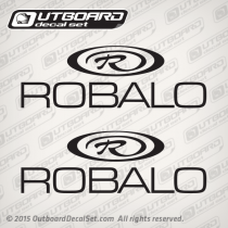 Robalo R logo decal set
