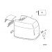 1986 Evinrude 225 hp VRO V6 engine cover 0283129, 0282617, 0282911 diagram 397333