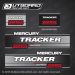 1994 1995 Mercury Tracker 25 hp Pro Series Decal set 824731A94