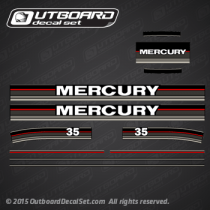 1989 MERCURY 35 hp 13481A89 DECAL SET (Outboards)