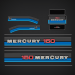 1981-1982 Mercury 150 hp V6 Blackmax decal set 