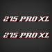 2005 Stratos 275 PRO XL flat decal set