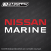 Nissan Marine Outboard lettering decal 