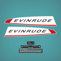 1961 1968 Evinrude Fisherman 6hp decal set (Outboards)