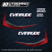 2014 Evinrude 200 E-TEC decal set Blue Models 0216438, 0216371, 0216369, 0216434, 0216422, 0215558, 0215774