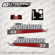1998 Johnson 2.3 hp Work Horse decal set 0452101, 0452179, 0452180