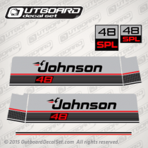1987 1988 Johnson 48 hp SPL decal set 0398986 0398789
