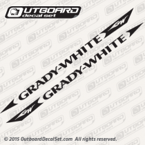 Grady-White Decal Set #2  Black