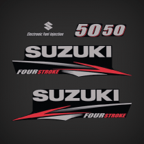 2011-2016 Suzuki 50 Hp Fourstroke Electronic Fuel Injection Decal Set 