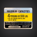 TRITON BOATS - V176 MAGNUM Boat Capacity Decal
