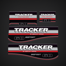 1996-2006 Mercury Tracker 60 hp Bigfoot decal set 831846A97