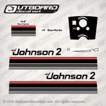 1982 Johnson 2 hp decal set 0392355, 0390619