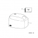 1996-1997 Evinrude 35 hp Elan  motor cover 0284783, 0284767, 0284785, 0284764 diagram 438202-02