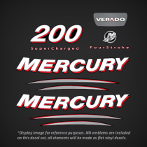 2005-2006 Mercury 200 hp VERADO decal set 892564A05