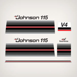 1982 Johnson 115 hp V4 decal set 0392388, 0391831