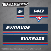 1983 Evinrude 140 hp decal set 0282046 (Outboards)