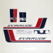 1972 Evinrude 18 hp Fastwin decal set 0279473 preview