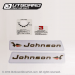 1965 Johnson 3 hp decal set 0379821 JH-20, JW-20, JWL-20