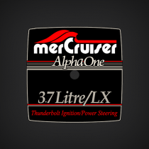 MerCruiser Alpha One 3.7 Litre LX Thunderbolt Ignition/Power Steering Decal 1372352