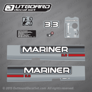 1994 1995 Mariner 3.3 hp 2 stroke decal set 816014A97 
