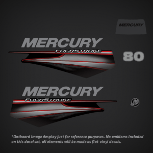 2006-2017 Mercury 80 hp FourStroke Decal Set