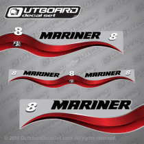 2003 Mariner 8 hp Decal set Red 808545A03*