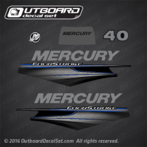 2013 Mercury 40 hp fourstroke decal set 8M0071111