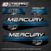 1994-1998 MERCURY 30 HP JET Oil Window DECAL SET Gray