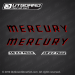 1961 Mercury 350 - 40 hp decal set