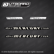 1962 Mercury 500 - 50 hp decal set