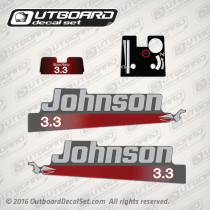 1998 Johnson 3.3 hp Work Horse decal set 0452103, 0452179, 0452180