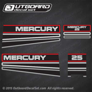 1994-1995 Mercury 25 Design II decal set 808499A94