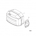 1990-1991 Mariner 175 hp top cowl 9742A88, 9742A89, 9742A92, 9742A93, 9743A10, 9743A88, 9743A13 diagram 19561