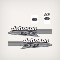 2001 Johnson 20 hp decal set 0348375, 0348599, 0349019, 0349020, 5004398