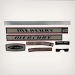 Printed 1967 Mercury 500 - 50 hp decal set