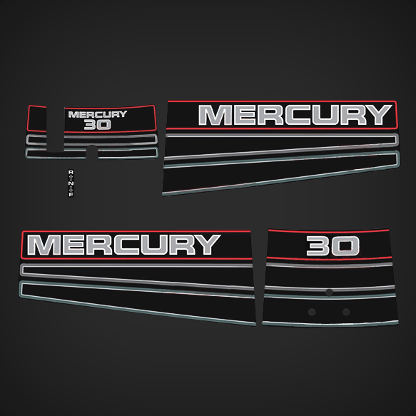 1994-1995 MERCURY 30 hp decal set 808616A94 Design I
