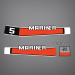 1977-1983 Mariner 5 hp 2 Stroke Decal Set 98964M