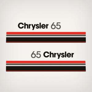 1978 Chrysler 65 Hp Decal Set