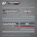 1994 1995 1996 Mariner 90 hp decal set 823420A94, 828353A12, 822360A14, 822360A15, 822361A15, 822360A16, 822361A16