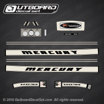 1966 Mercury 110 - 9.8 hp decal set