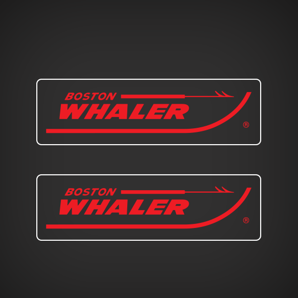 Boston Whaler Dash Panel Logo Decal Set