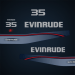 1996-1997 Evinrude 35 hp decal set 0284888