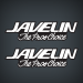 Javelin "The Pros Choice" boat decal set