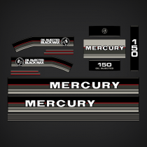 1986-1988 Mercury 150 hp black max decal set 13486A86