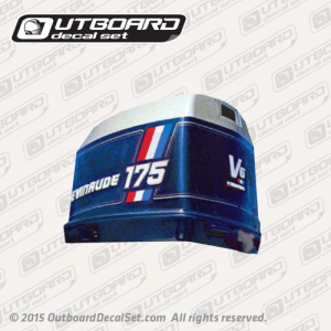 1979 Evinrude 175 hp Sport V6 decal set 0281313, 0281255